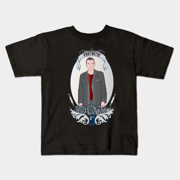 Paging Doctor Eccleston Kids T-Shirt by TionneDawnstar